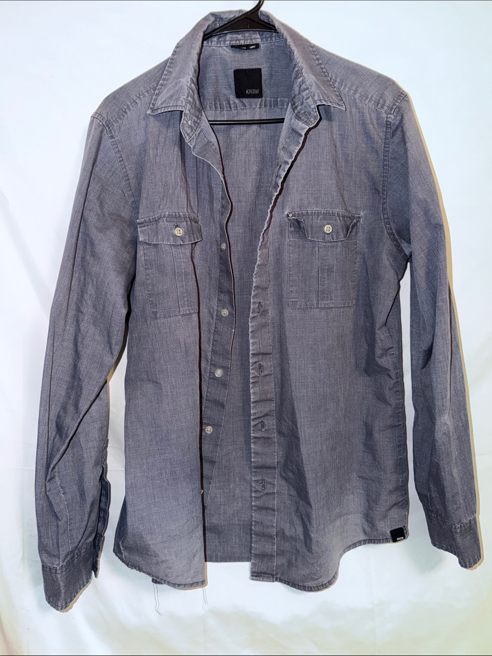 KR3W Light Blue Button-Up Shirt